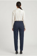 Women's Dark Blue Tailored Trousers