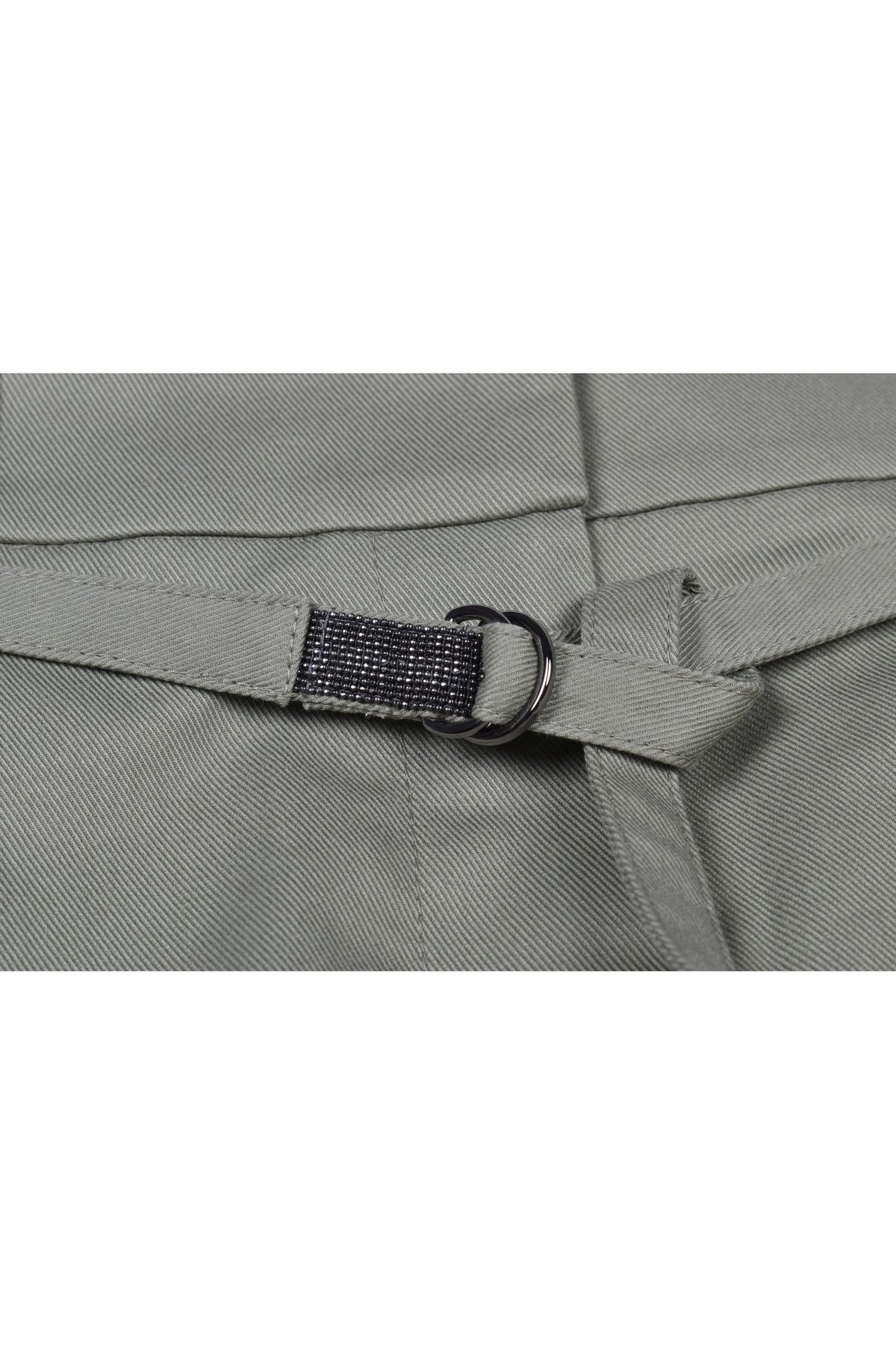 Women's Light Green Tailored Trousers
