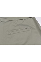 Women's Light Green Tailored Trousers