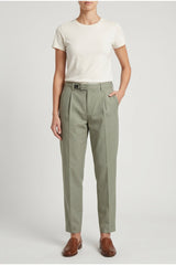 Women's Light Green Tailored Trousers