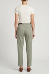 Women's Light Green Tailored Trousers