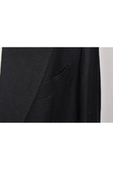 Men's Black Wool Blend Tailored Blazer
