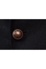 Men's Black Wool Blend Tailored Blazer