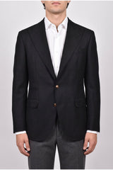 Men's Black Wool Blend Tailored Blazer