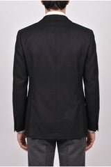 Men's Black Wool Blend Tailored Blazer