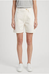 Women's Off White Relaxed Shorts