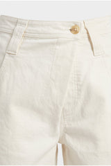 Women's Off White Relaxed Shorts