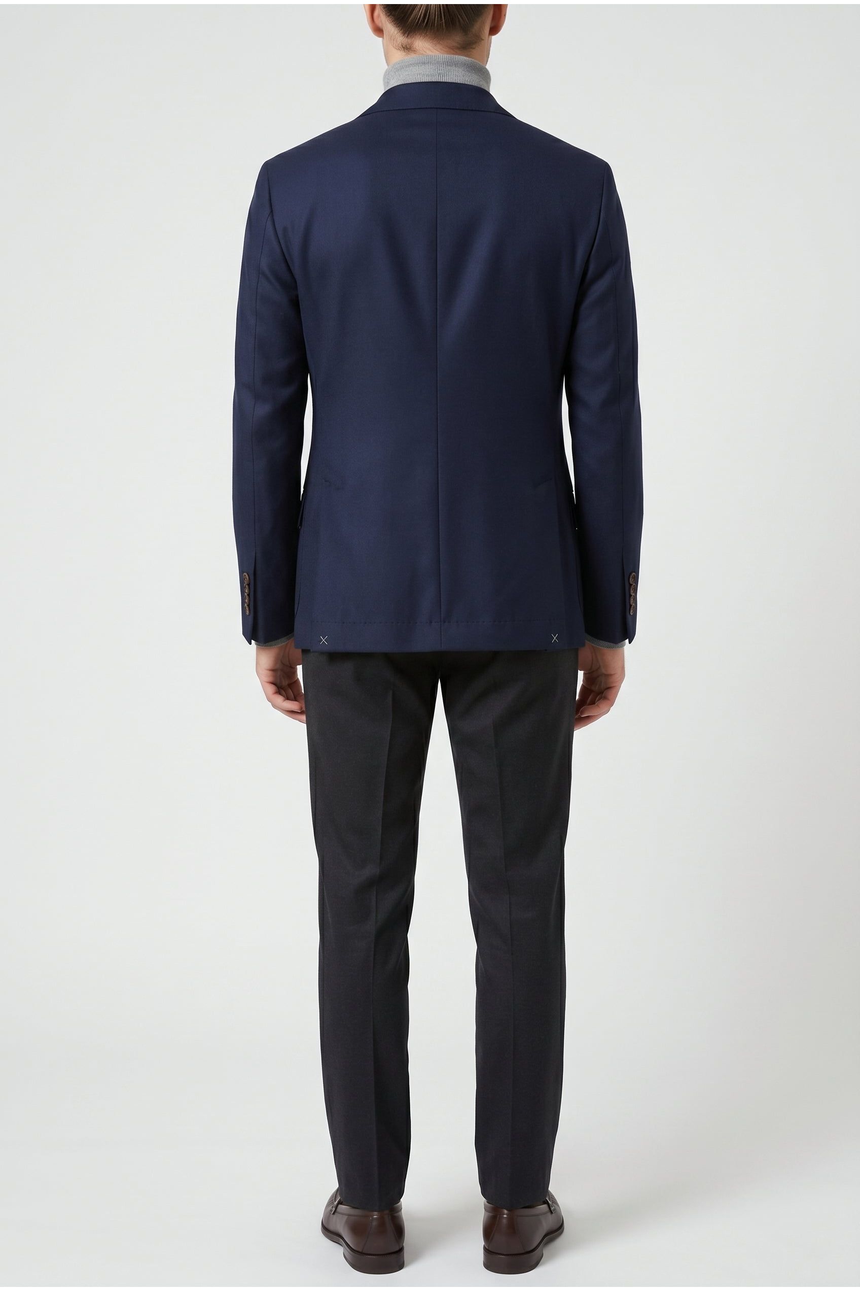 Brunello Cucinelli Men's Navy Cashmere Tailored Blazer