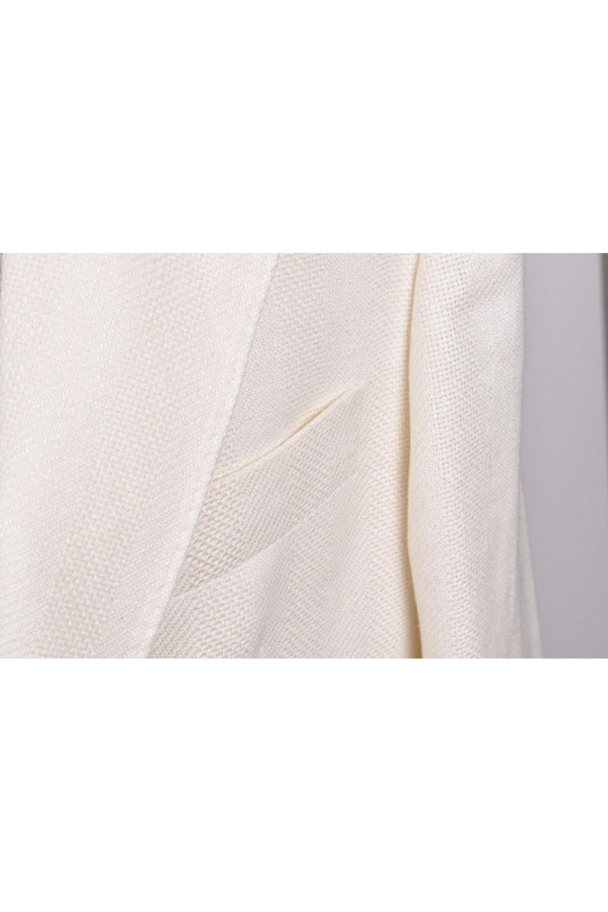 Men's Off White Linen Silk Blazer