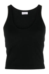Women's Black Stretch Fitted Tank Top