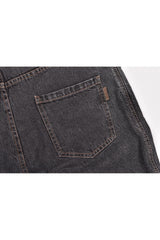 Women's Dark Grey Tapered Trousers