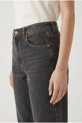 Women's Dark Grey Tapered Trousers