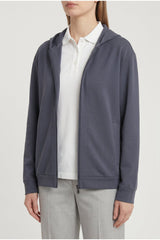 Women's Dark Blue Zip Hoodie