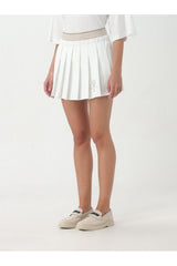 Women's White Pleated Skirt
