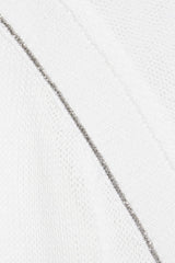 Women's White Cotton Knit Dress