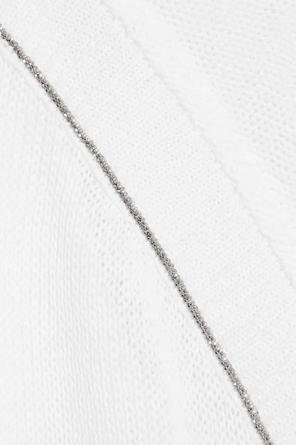 Women's White Cotton Knit Dress
