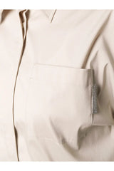Women's Light Beige Relaxed Shirt