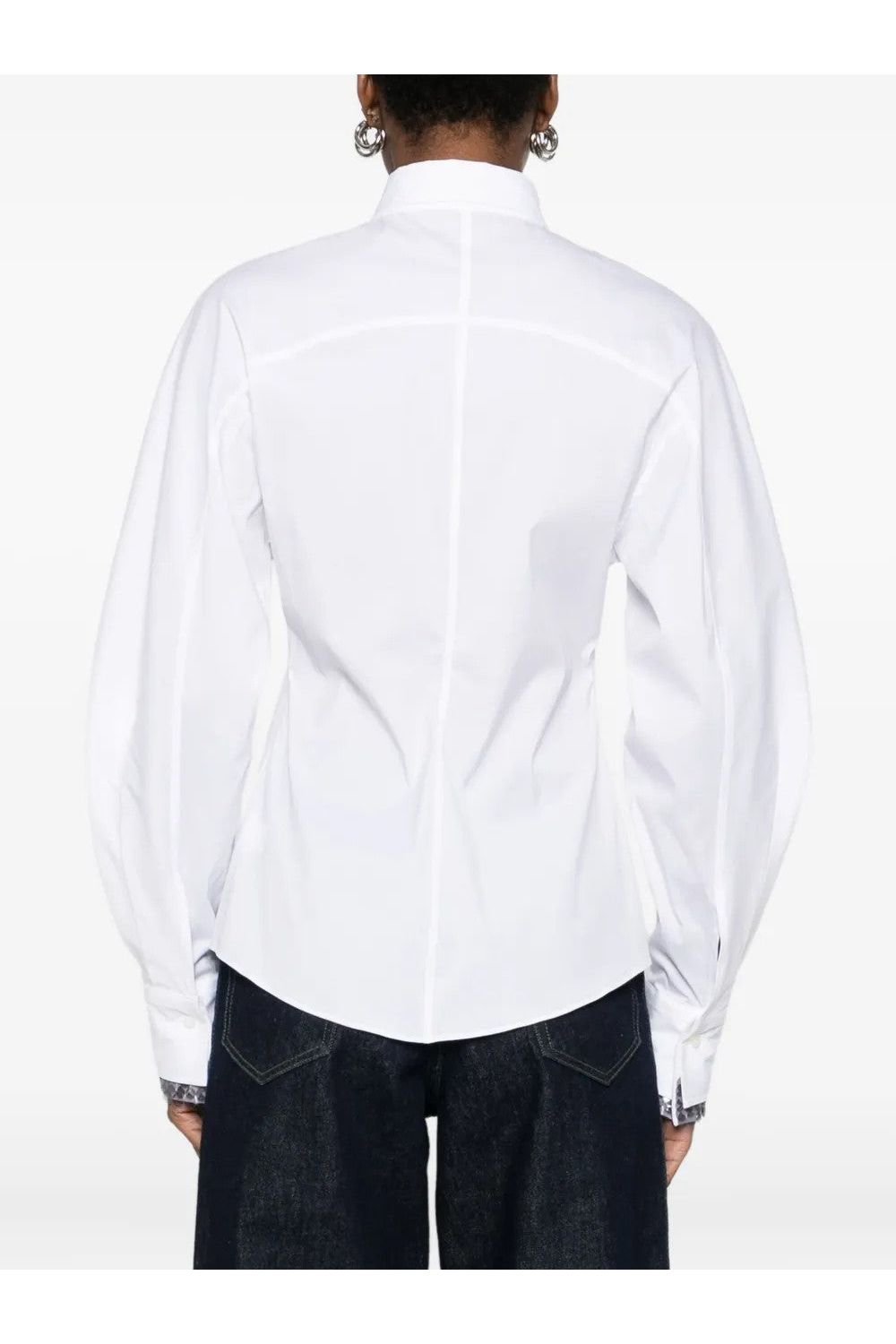 Women's White Classic Button Shirt