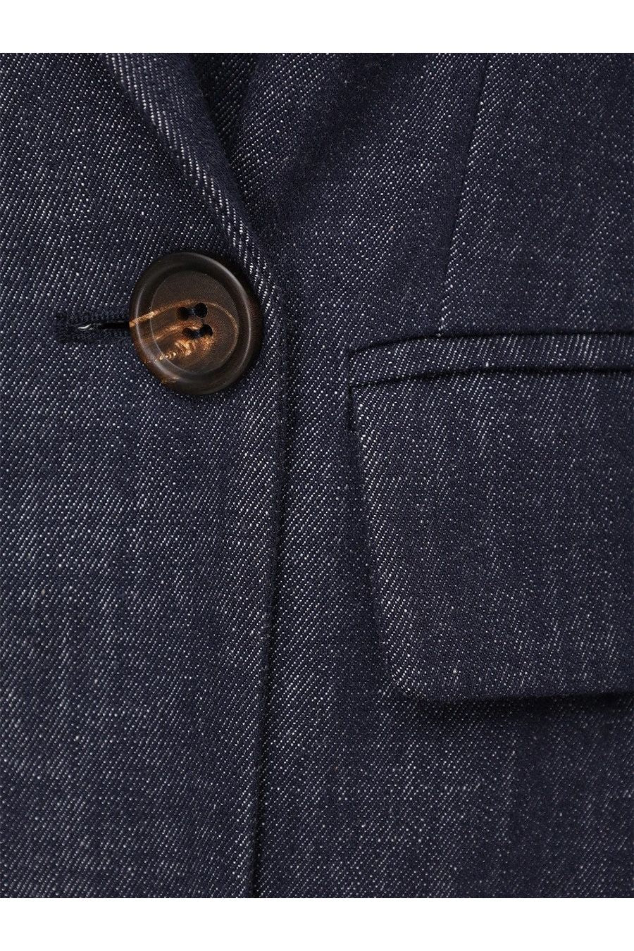 Brunello Cucinelli Women's Dark Blue Double Breasted Blazer