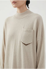 Women's Light Beige Wool Sweater Dress