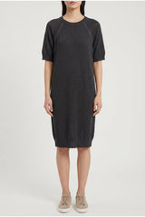 Brunello Cucinelli Women's Black Relaxed Cotton Dress