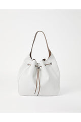 Women's Off White Cotton Linen Bag
