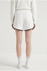 Women's White Cotton Casual Shorts
