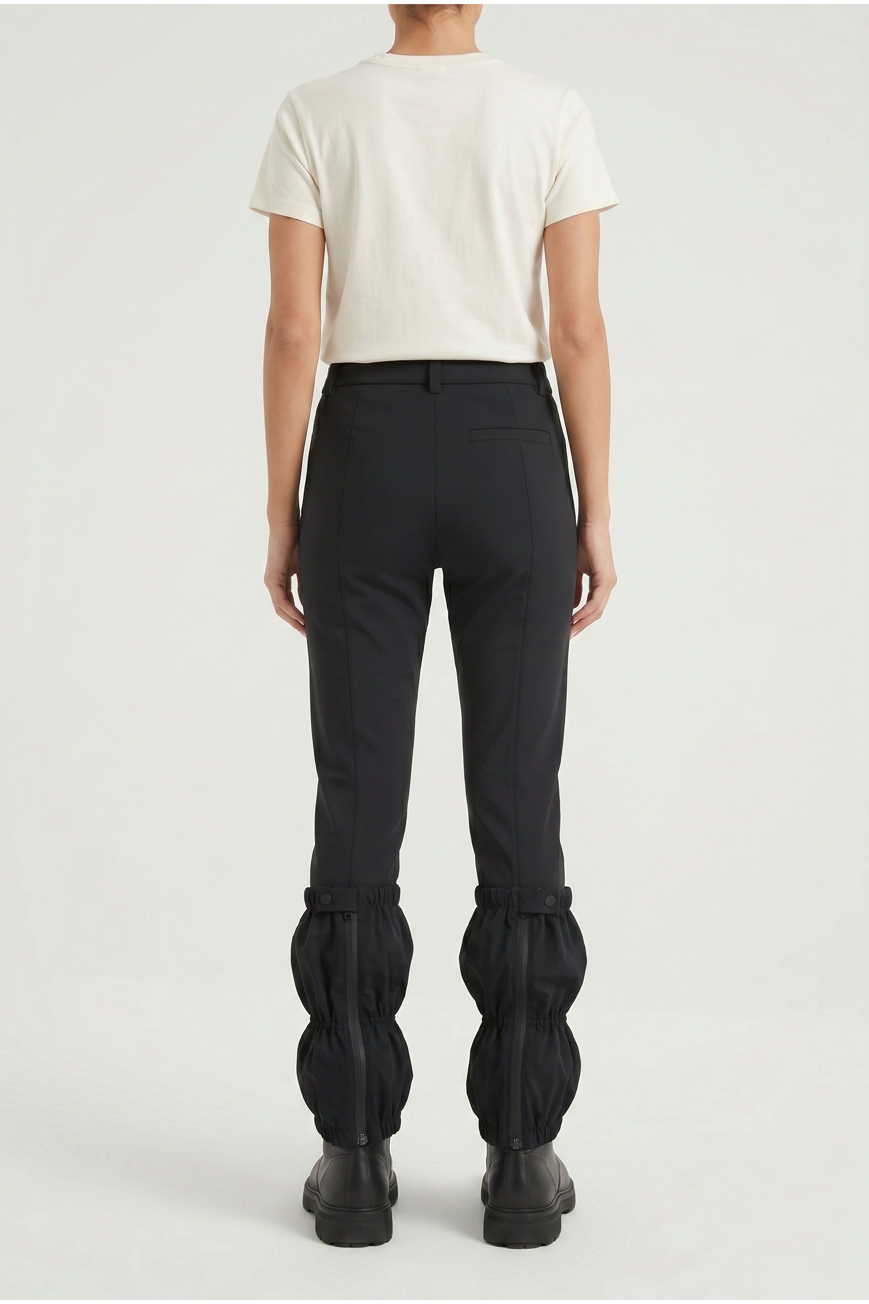 Brunello Cucinelli Women's Black Gathered Hem Trousers