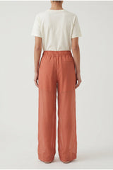 Women's Rust Relaxed Wide Leg Trousers