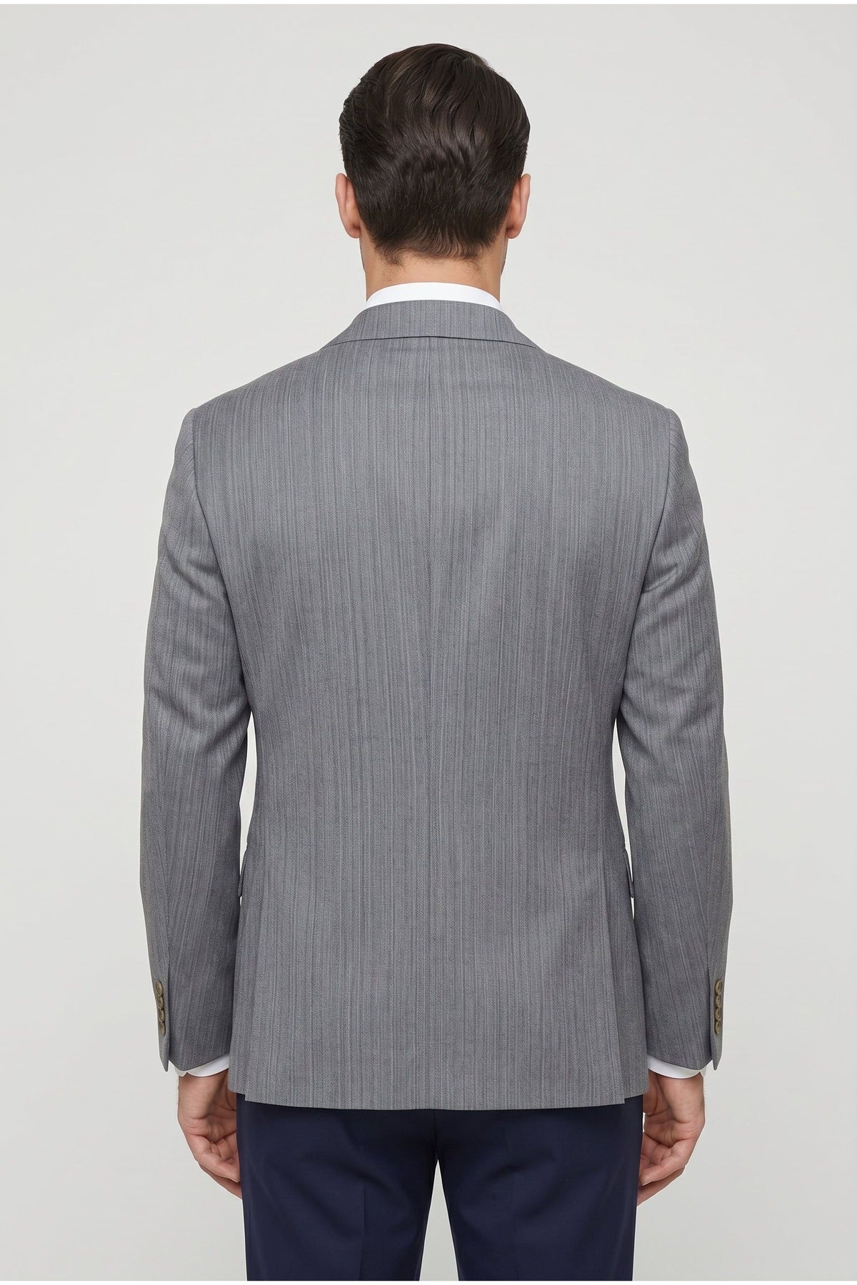 Brunello Cucinelli Men's Grey Wool Tailored Blazer