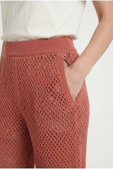 Women's Rust Relaxed Knit Trousers