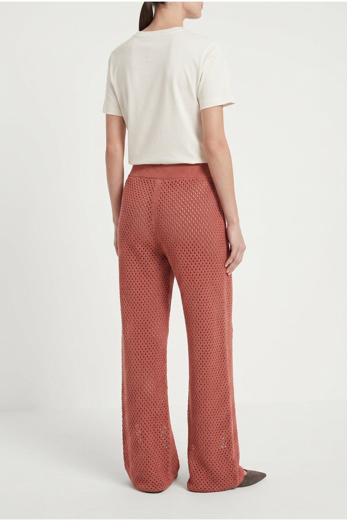 Women's Rust Relaxed Knit Trousers