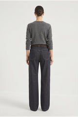 Women's Dark Blue Wide Trousers