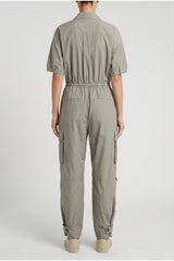 Women's Light Grey Relaxed Jumpsuit