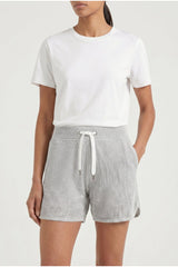 Women's Light Grey Cotton Shorts