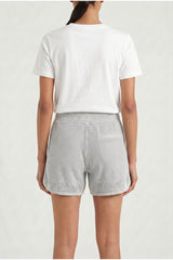 Women's Light Grey Cotton Shorts