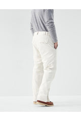 Men's Off White Relaxed Cotton Trousers