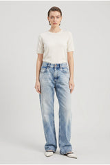 Women's Light Blue Relaxed Trousers