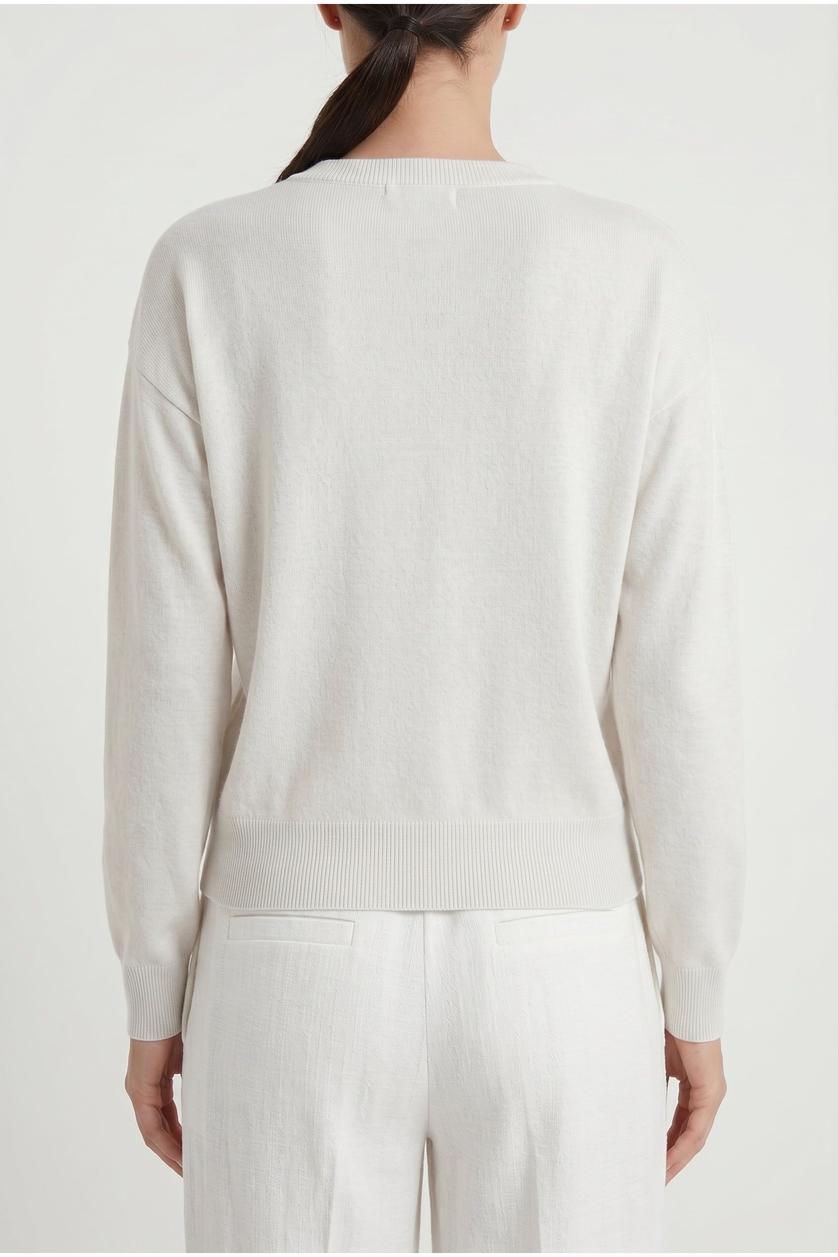 Brunello Cucinelli Women's Off White Wool Sweater