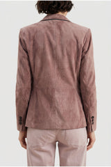 Brunello Cucinelli Women's Dusty Pink Suede Blazer