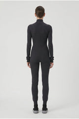 Women's Dark Grey Wool Knit Jumpsuit