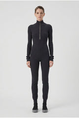 Women's Dark Grey Wool Knit Jumpsuit