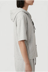 Women's Light Grey Relaxed Hoodie