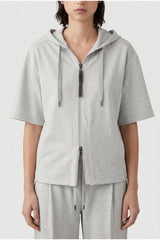 Women's Light Grey Relaxed Hoodie