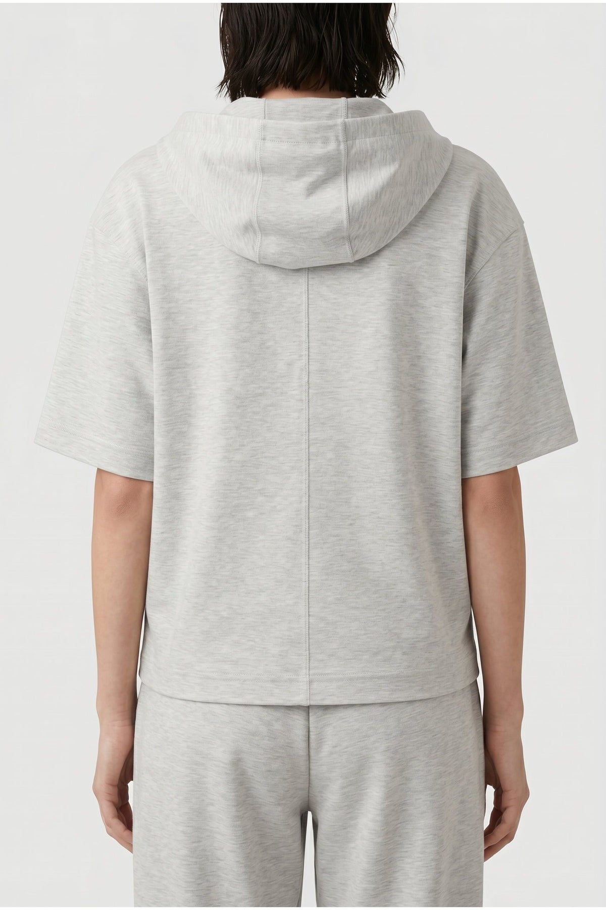 Women's Light Grey Relaxed Hoodie