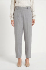 Women's Light Grey Wool Trousers