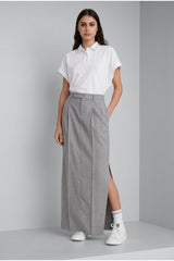 Women's Light Grey Wool Skirt