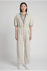 Women's Light Beige Relaxed Jumpsuit