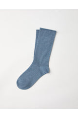 Brunello Cucinelli Women's Light Blue Wool Blend Socks