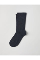 Brunello Cucinelli Women's Dark Blue Wool Blend Socks